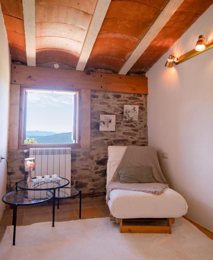 Apartamento Duplex Rural Con Chimenea Y Vistas Panoramicas Desde La Cama Sant Marti Sacalm Extérieur photo